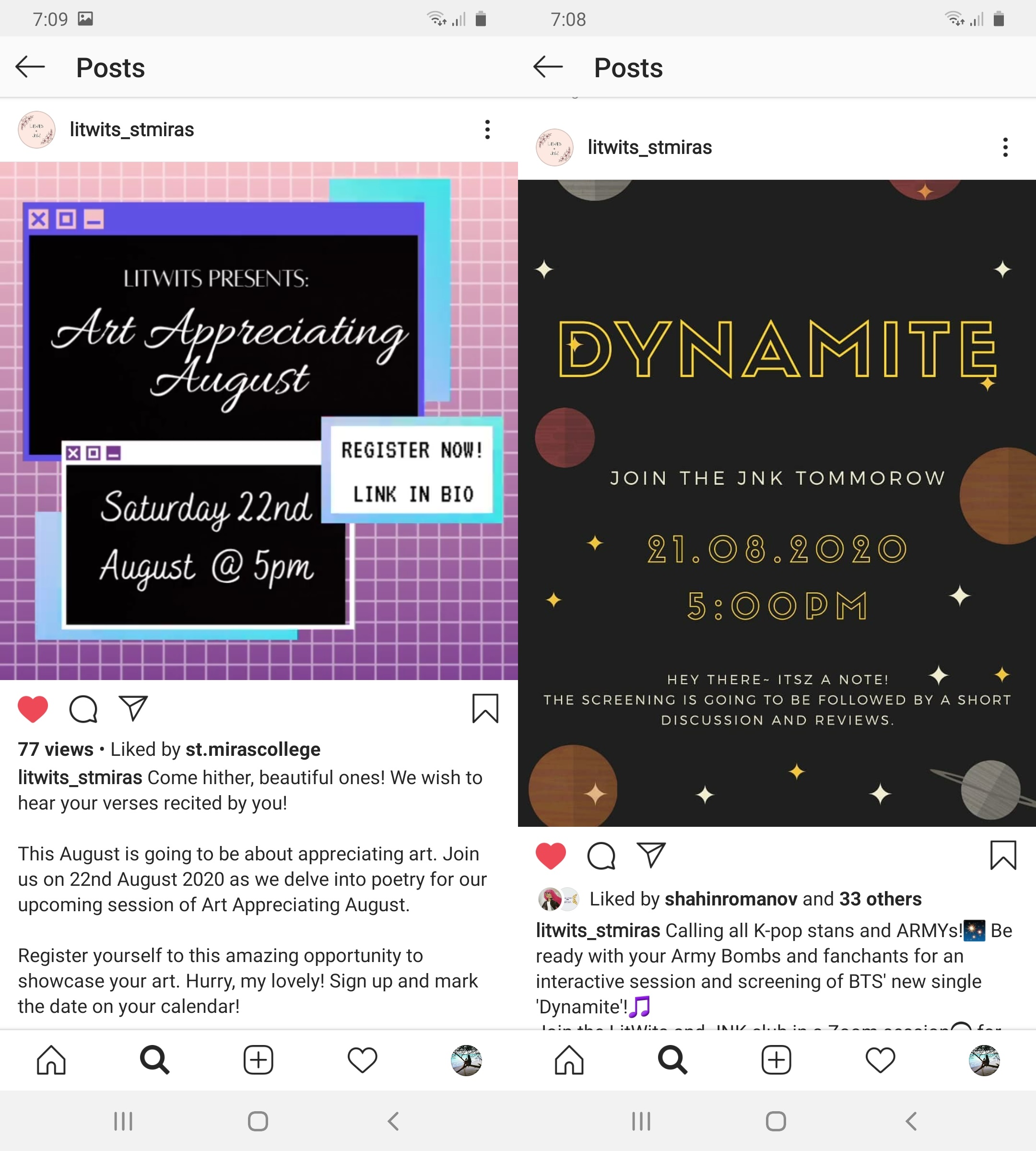 August with LitWits and JNK